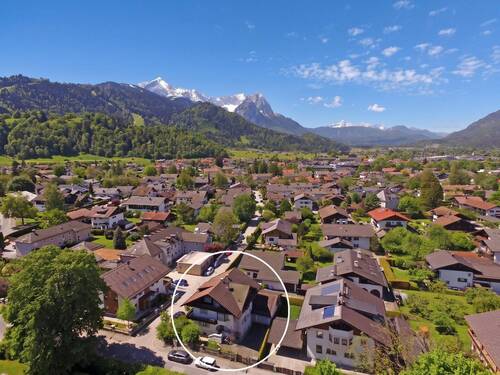 Drohnenfoto (mit Altbestand) - Grundstück zum Kaufen in Garmisch-Partenkirchen