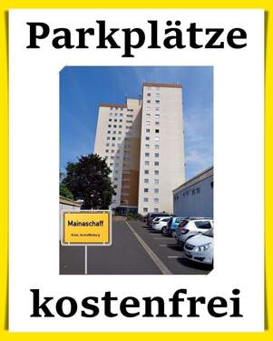 Parkplätze vor dem Haus - Etagenwohnung in Mainaschaff zum Kaufen