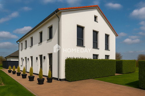 Außenansicht Modell - Vermietetes Neubau-Mehrfamilienhaus mit 4 Einheiten an der Nordsee in höchster Ausstattungsqual
