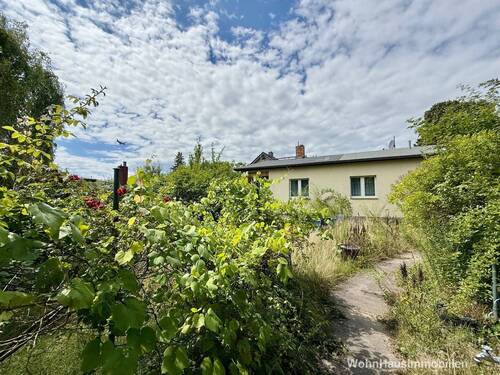 Titel - Teilbares Grundstück mit Einfamilienhaus: Wohnen auf einer Ebene