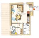 Grundriss Wohnung 21 - 2 Zimmer Etagenwohnung in Thalmässing
