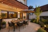 Terrasse (virtuelles Wohnbeispiel - Doppelhaushälfte mit 186,90 m&sup2; in München zum Kaufen
