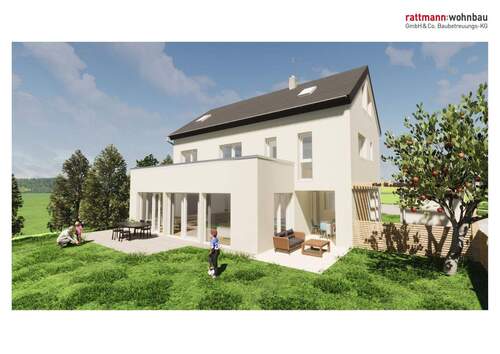 Südwest Ansicht - Einfamilienhaus mit 241,00 m&sup2; in Herzogenaurach zum Kaufen