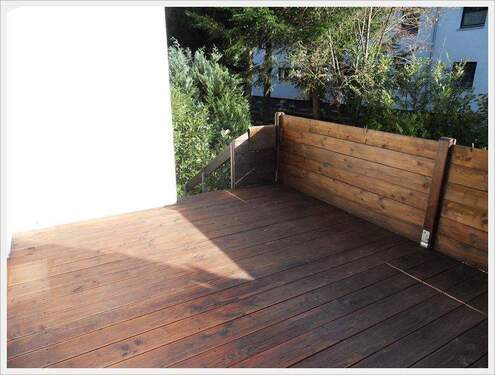 Terrasse - Gifhorn - großzügig und im Herzen der Stadt - mit Süd-Holzterrasse