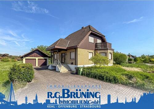 Einfamilienhaus in Kehl-Ortsteil - Einfamilienhaus mit Blick ins Grüne in Kehl-Ortsteil