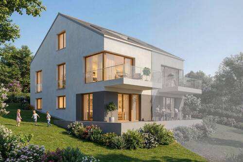 Doppelhaushälfte in toller Lage - Ihr maßgeschneiderter Wohntraum: Neubau-Doppelhaushälfte in begehrter Aussichtslage