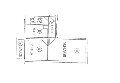 47,26 - 2 Zimmer Etagenwohnung in Erfurt