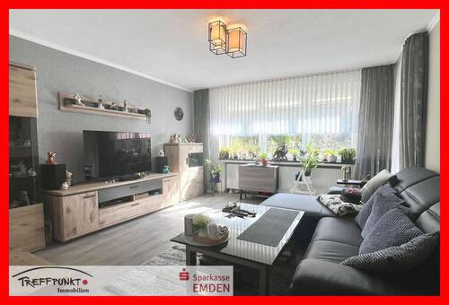 Wohnzimmer - 3 Zimmer Etagenwohnung in Emden