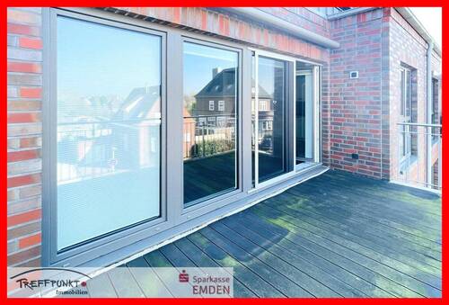 Balkon - 4 Zimmer Etagenwohnung in Emden