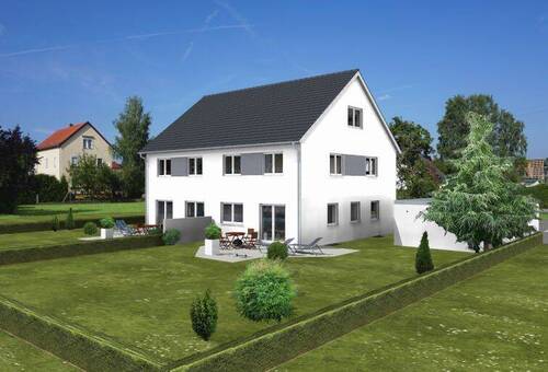 Garten Giebel Süd.jpg - 5 Zimmer Doppelhaushälfte in Berg bei Neumarkt in der Oberpfalz