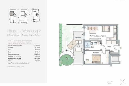 Haus 1 Whg 2 - 2 Zimmer Etagenwohnung in Bayreuth