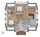 Grundriss Obergeschoss 3D - 