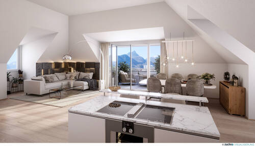 Innenvisualisierung - 3 Zimmer Etagenwohnung in Bad Reichenhall
