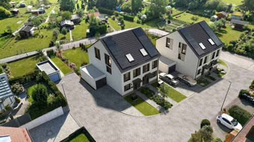 Bild 1 - Ihr neues Familiendomizil in ruhiger Lage! Doppelhaushälfte mit KfW QNG 40 PLUS und viel Wohnkomfort
