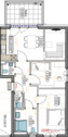 Grundriss - 3 Zimmer Etagenwohnung in Bad Säckingen
