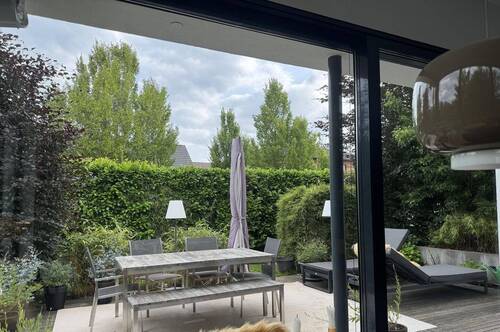 Ausblick Wohnz. zur Terrasse - 