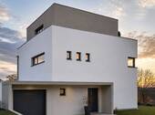 Ansicht Westen - Modernes Architektenhaus im Bauhausstil in begehrter Lage von Bad Nauheim - provisionsfrei