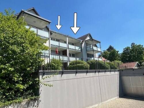 Großzügiger breiter Balkon - 3 Zimmer Etagenwohnung in Stockach