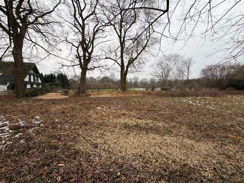 Blick zum Westen - 617 qm Baugrundstück in Lemsahl-Mellingstedt für Einfamilienhaus mit ca. 185 qm Wohnfläche