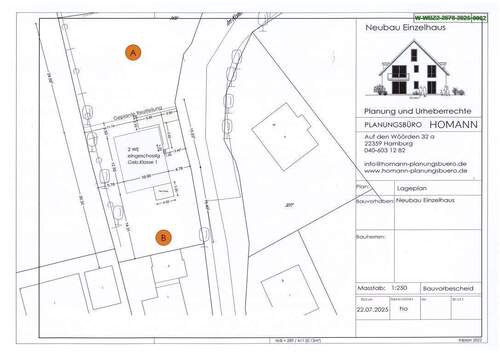 Lageplan Grundstück B - 