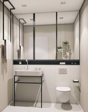 Visualisierung Gäste WC - Reihenendhaus mit 150,00 m² in Berlin zum Kaufen