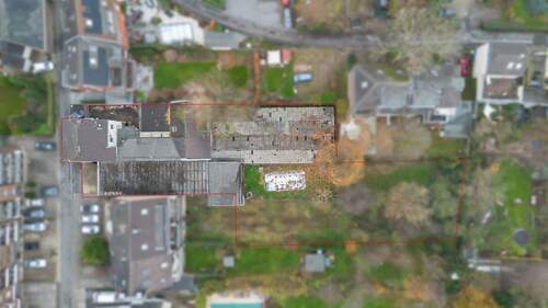 Drohnenaufnahme Baugrundstück - Grundstück in Düsseldorf