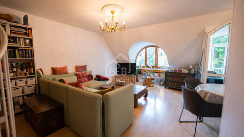 Wohnzimmer - Etagenwohnung mit 96,10 m² in Haar zum Kaufen