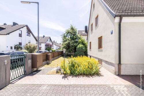 Blick entlang der Straßenseite - Grundstück in München zum Kaufen