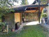 Blick seitlich Carport - 