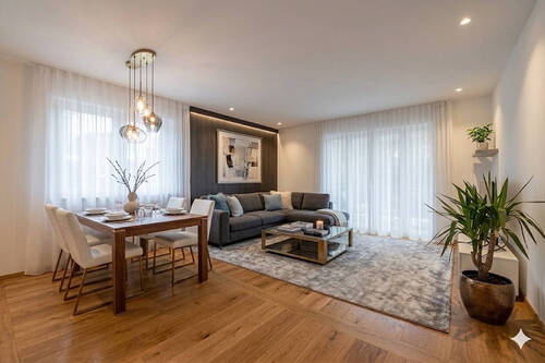 Visualisierung Wohnzimmer - 3 Zimmer Etagenwohnung zum Kaufen in München