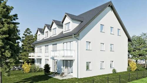Hausansicht Süd-Ost - 3 Zimmer Etagenwohnung in Maisach