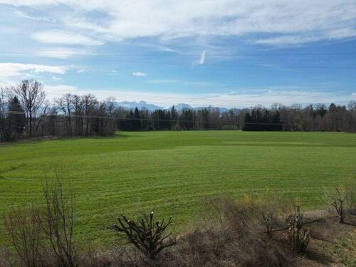 Ausblick Süd-West - Baugrundstück in gefragter Ortsrandlage von Rosenheim Aisingerwies - Grundstück 1