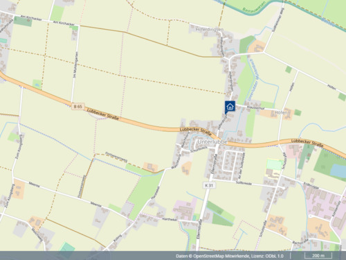 Bild aus Kartenansicht - Einfamilienhaus mit 145,00 m&sup2; in Hille zum Kaufen