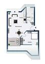 Grundriss - Etagenwohnung mit 48,00 m&sup2; in Offenburg zum Kaufen