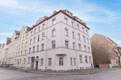 Gebäudeansicht - 1 Zimmer Etagenwohnung in Leipzig
