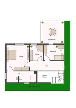 Entwurfsplan Sanierung Staffelgeschoss - 