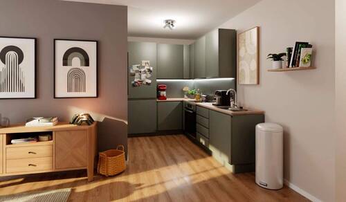 Die offene Küche - 1 Zimmer Etagenwohnung zum Kaufen in Aachen