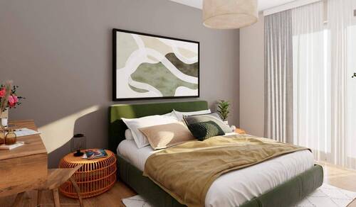 Helles und komfortables Schlafzimmer - 5 Zimmer Doppelhaushälfte in Langen