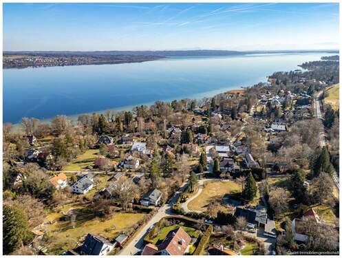 Blick über das Grundstück - Großzügiges Grundstück in ruhiger Wohngegend von Schondorf am Ammersee zu verkaufen!