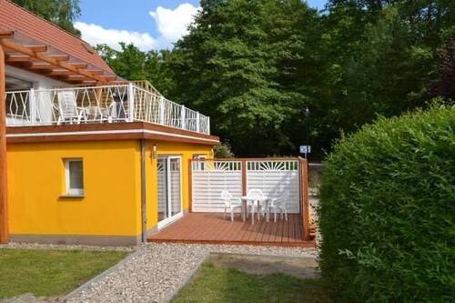 Blick auf die Terrasse WE 2 - 