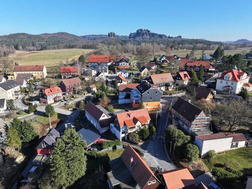 Blick Richtung Süd-Ost - 9 Zimmer Einfamilienhaus zum Kaufen in Bad Schandau / Ostrau