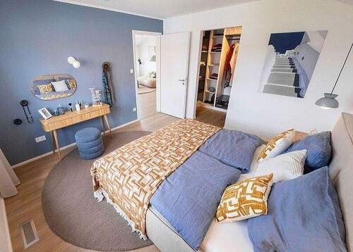 Beispiel Schlafzimmer mit Ankleidezimmer - 