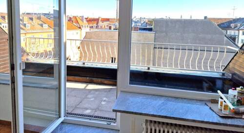 Terrasse - 2 Zimmer Etagenwohnung zur Miete in München