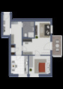 Grundriss Vorwerker Straße 119 EGRL WE4 in 23554 Lübeck - 