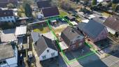 Vogelperspektive - Im Herzen von Uetersen: Großzügiges Einfamilienhaus mit vielseitig angelegtem Garten und PKW-Carport