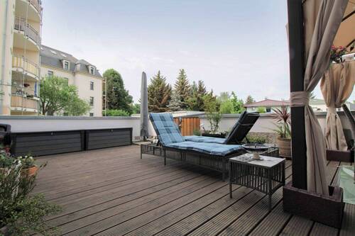 Terrasse - Etagenwohnung mit 141,30 m&sup2; in Dresden zum Kaufen