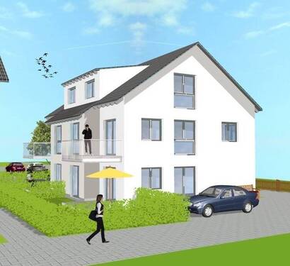 Visualisierung - Im Bau: Doppelhaushälfte mit Einliegerwohnung in Top Lage