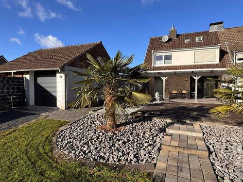 Hausansicht gartenseitig - Doppelhaushälfte mit 112,00 m&sup2; in Erkelenz zum Kaufen