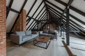 2 - Wohnzimmer, Industriell - (KI generiert) - 1 Zimmer Etagenwohnung zum Kaufen in Berlin