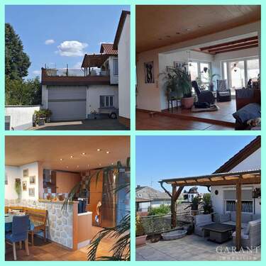 Collage - Gepflegtes Einfamilienhaus mit Einliegerwohnung, Hof und Dachterrasse